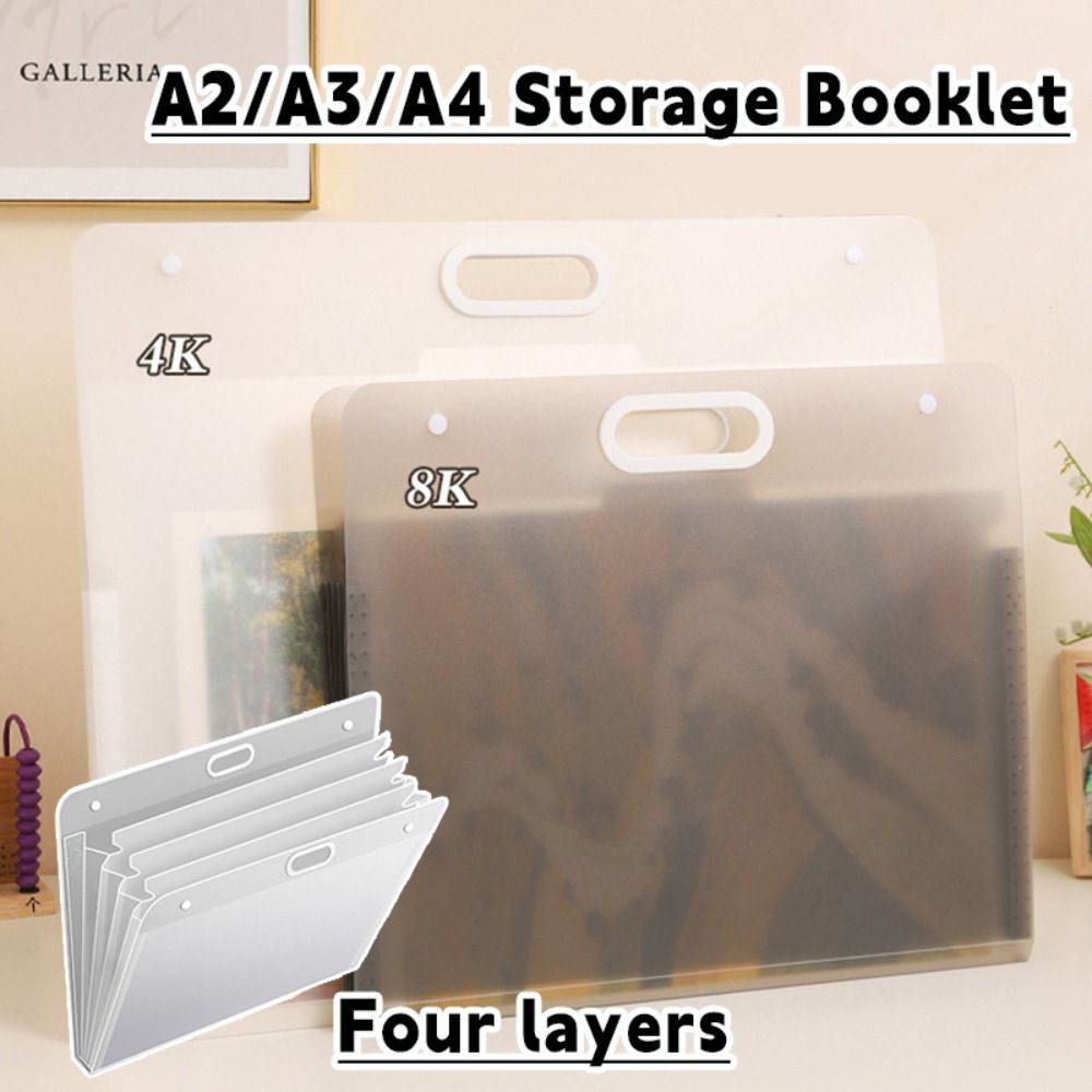 Document Scanner Portable - 간단한 A2/A3/A4 파일 폴더 4겹 방수
