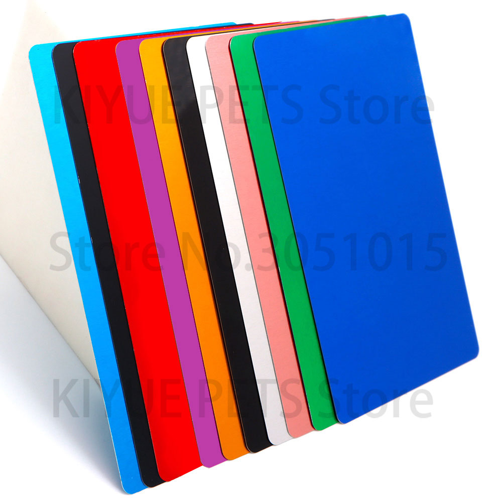 Home Office Logo - 100PCS 휴대용 금속 명함 알루미늄 공백