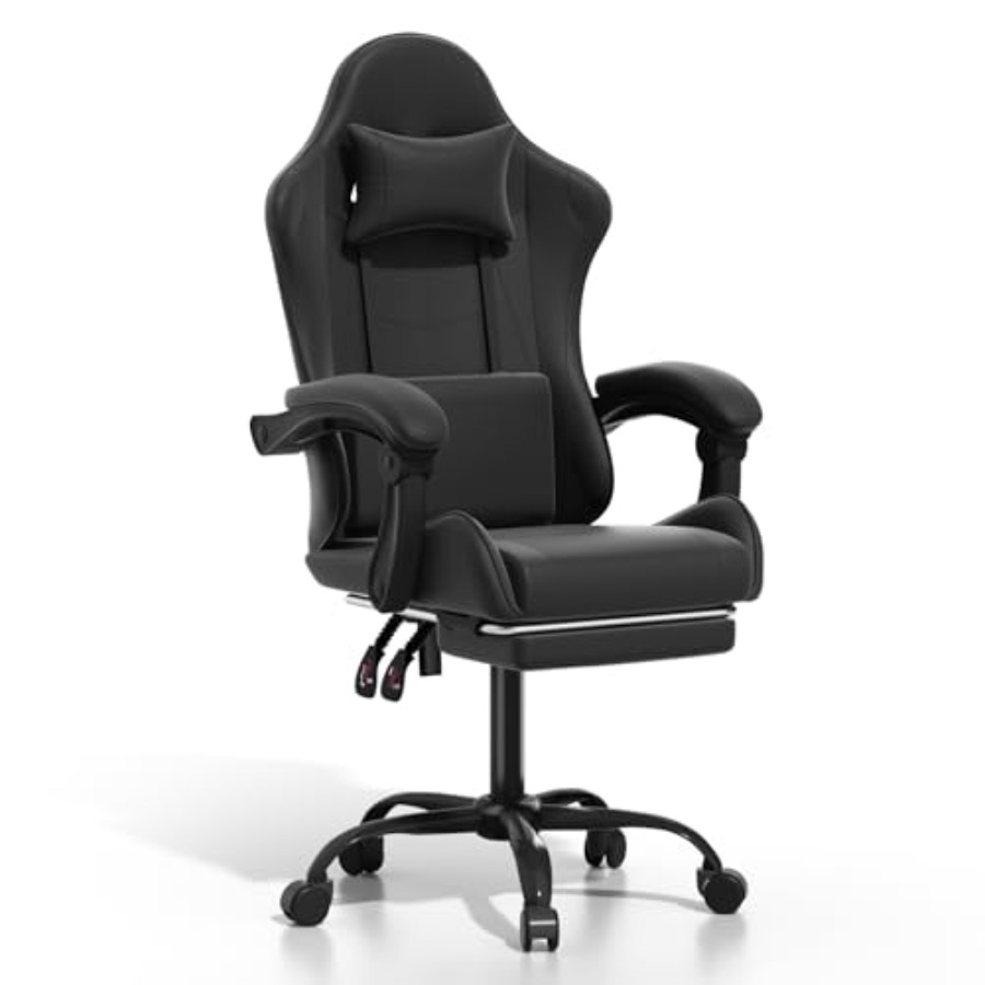 홈 오피스용 게이밍 의자, PU 가죽, 블랙, 인체공학 - Ergonomic Office Chair 리뷰 및 가격